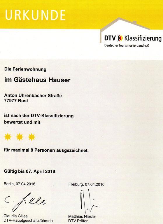 Gaestehaus Hauser Rust Zewnętrze zdjęcie